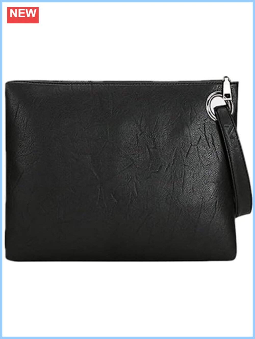 PU Leather Envelope Clutch Wristlet Evening Bag Oversize